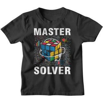 Master Solver Speed Cubing Funny Math Lover Youth T-shirt - Thegiftio UK