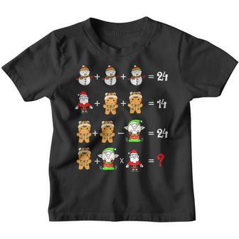 Math Teacher Christmas Order Of Operations Quiz V2 Youth T-shirt - Thegiftio UK