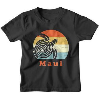 Maui Vintage Sea Turtle Retro Hawaii Vacation And Gift V2 Youth T-shirt - Thegiftio UK