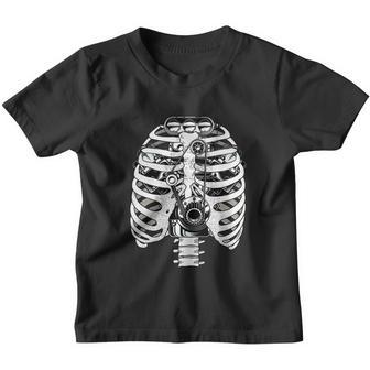 Mechanic Car Engineer Skeleton V2 Youth T-shirt - Monsterry