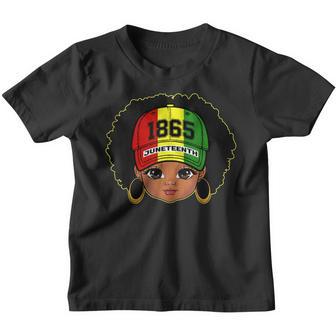 Melanin Kid Celebrate Junenth 1865 Is My Independence Day Youth T-shirt - Thegiftio UK
