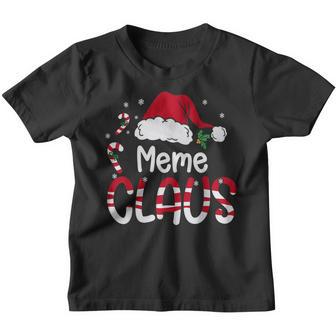 Meme Claus Christmas Meme Santa Family Matching Pjs Youth T-shirt - Thegiftio UK