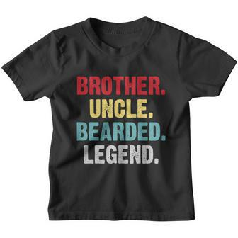 Mens Bearded Brother Uncle Beard Legend Vintage Retro Shirt Funny Funcle Youth T-shirt - Monsterry DE