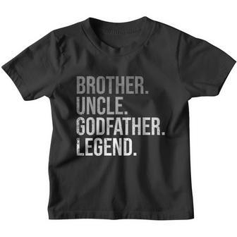 Mens Brother Uncle Godfather Legend Fun Best Funny Uncle Youth T-shirt - Monsterry
