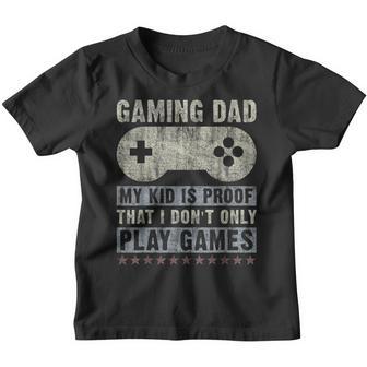 Mens Dad Kid Funny Father Quote Fathers Day Gaming Dad Youth T-shirt - Thegiftio