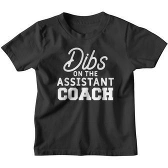 Mens Dibs On The Assistant Coach Funny Coaching Sports Humor Youth T-shirt - Thegiftio UK