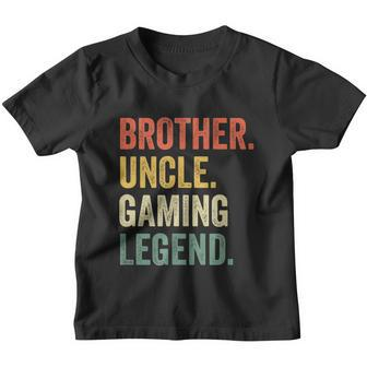Mens Funny Gamer Brother Uncle Gaming Legend Vintage Video Game Tshirt Youth T-shirt - Monsterry