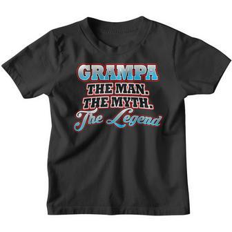Mens Grampa Gifts Fathers Day Birthday Gift From Grandkids Youth T-shirt - Thegiftio UK