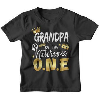 Mens Grandpa Of The Notorious One Old School Hip Hop 1St Birthday Youth T-shirt | Mazezy