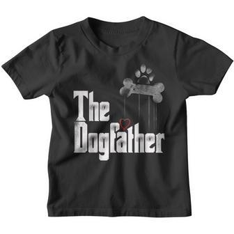 Mens The Dogfather Dad Dog Funny Fathers Day Youth T-shirt - Thegiftio UK