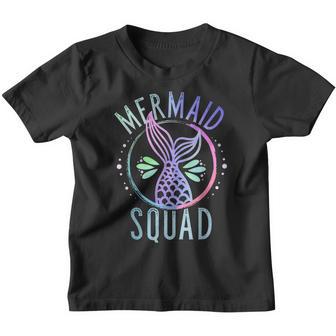 Mermaid Squad Cute Funny Womens Family Birthday Party Youth T-shirt - Thegiftio UK