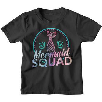 Mermaid Squad Of The Birthday Mermaid Tail Family Matching V5 Youth T-shirt - Thegiftio UK