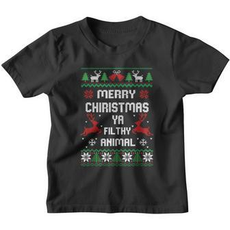 Merry Christmas Animal Filthy Ya 2021 Tshirt Youth T-shirt - Monsterry DE