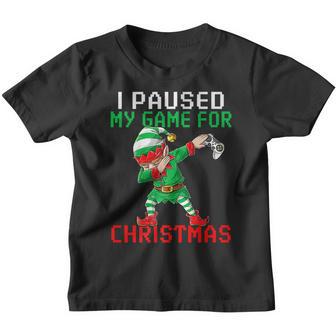 Merry Christmas Dabbing Gamer Elf Kids Boys Girls Men Youth T-shirt - Thegiftio UK
