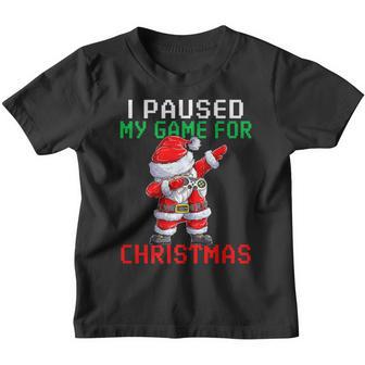 Merry Christmas Dabbing Gamer Santa Claus Kids Boys Girl Men V2 Youth T-shirt - Thegiftio UK