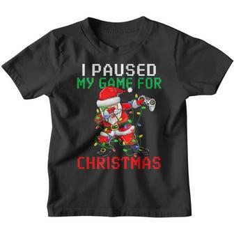 Merry Christmas Dabbing Gamer Santa Claus Kids Boys Girl Men Youth T-shirt - Thegiftio UK