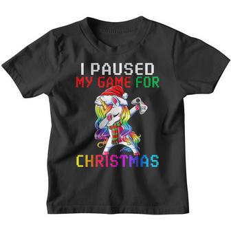 Merry Christmas Dabbing Gamer Unicorn Kids Boys Girls Women Youth T-shirt - Thegiftio UK