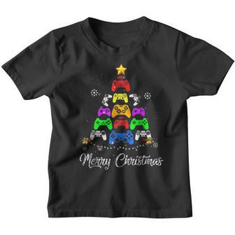 Merry Christmas Game Controller Tree Kid Adult Lights Gifts V3 Youth T-shirt - Thegiftio UK