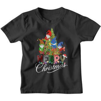 Merry Christmas Gnome Family Christmas For Women Men Kids V15 Youth T-shirt - Thegiftio UK