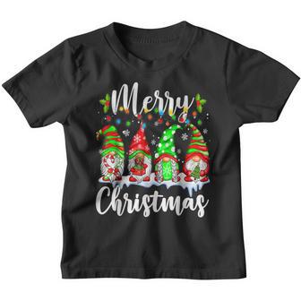 Merry Christmas Gnome Funny Family Xmas Kid Boys Girls V4 Youth T-shirt - Thegiftio UK