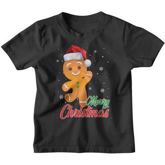 Merry Christmas Holiday Funny Gingerbread Gifts Boy Men Kids Youth T-shirt - Thegiftio UK