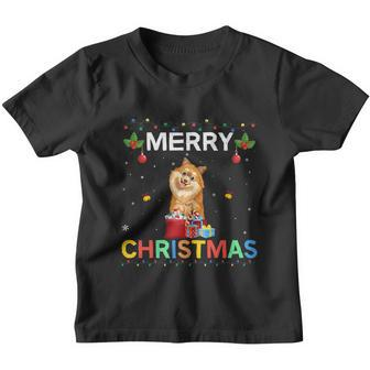 Merry Christmas Pomeranian Dog Lovers Xmas Holiday Party Gift Youth T-shirt - Monsterry CA