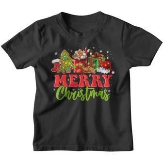 Merry Christmas Santa Tree Pajama Holiday Xmas Kid Men Women Youth T-shirt - Thegiftio UK