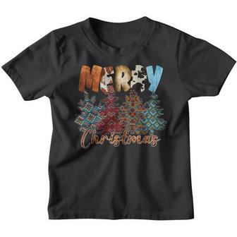Merry Christmas Xmas Tree Boho Cowgirl Men Women Kid Pajamas Youth T-shirt - Thegiftio UK