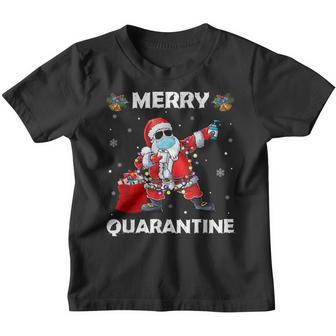 Merry Quarantine Christmas Santa Claus Family Xmas Youth T-shirt - Thegiftio UK