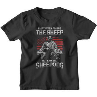 Military - I Am A Sheepdog Youth T-shirt - Thegiftio UK
