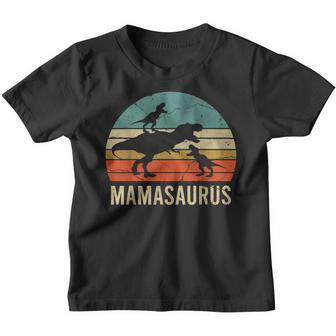 Mommy Mom Mama Dinosaur Funny 2 Two Kid Mamasaurus 2020 Gift Youth T-shirt - Thegiftio UK