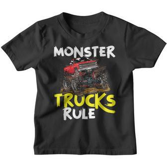 Monster Trucks For Kids And Adults - Funny Monster Driver Youth T-shirt - Thegiftio UK