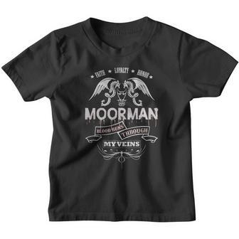 Moorman Blood Runs Through My Veins - Tshirt For Moorman Youth T-shirt - Thegiftio UK