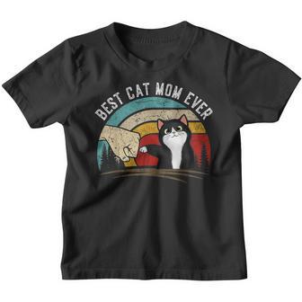 Mothers Day 2022 Cat Mom Gifts For Women Best Cat Mom Ever Youth T-shirt - Thegiftio UK