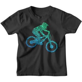 Mountain Bike Mtb Downhill Biking Cycling Biker Kids Boys Youth T-shirt | Mazezy