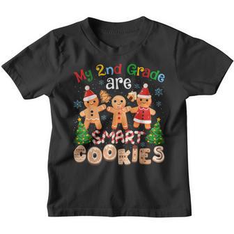 My 2Nd Grade Are Smart Cookies Funny Christmas Teacher Gifts Youth T-shirt - Thegiftio UK
