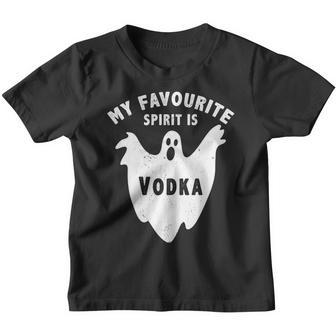 My Favorite Spirit Is Vodka Funny Halloween Vodka Drinker V2 Youth T-shirt - Thegiftio UK