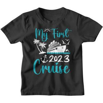 My First Cruise 2023 Kids Family Vacation Cruise Ship Travel Youth T-shirt | Mazezy UK
