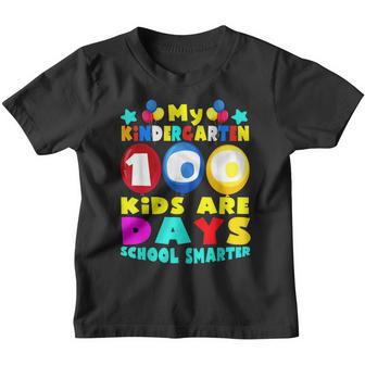 My Kindergarten Kids Are 100 Days Of School Smarter Gifts Youth T-shirt - Thegiftio UK