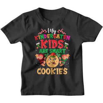 My Kindergarten Kids Are Smart Cookies Funny Christmas Gifts Youth T-shirt - Thegiftio UK