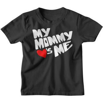 My Mommy Loves Me Valentines Day Cute Hearts Girls Boys Youth T-shirt - Seseable