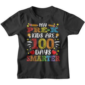 My Pre-K Kids Are 100 Days Smarter 100Th Day Teachers Youth T-shirt - Thegiftio UK