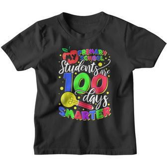 My Primary School Students Are 100 Days Smarter Teacher Youth T-shirt - Seseable