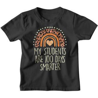 My Students Are 100 Days Smarter 100Th Day Of School Teacher V2 Youth T-shirt - Thegiftio UK