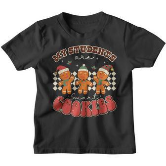 My Students Kids Are Smart Cookies Christmas Teacher Gift V3 Youth T-shirt - Thegiftio UK