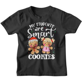 My Students Kids Are Smart Cookies Christmas Teacher Gifts Youth T-shirt - Thegiftio UK