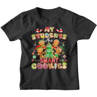 My Students Kids Are Smart Cookies Christmas Teachers V2 Youth T-shirt - Thegiftio UK