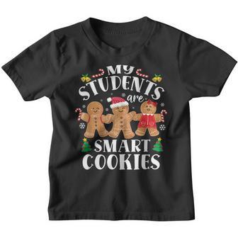 My Students Kids Are Smart Cookies Funny Christmas Teacher Youth T-shirt - Thegiftio UK