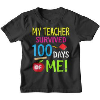 My Teacher Survived 100 Days Of Me 100 School Days 2 Youth T-shirt - Seseable