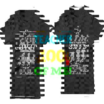 My Teacher Survived 100 Days Of Me Dab 100 Days Of School Youth T-shirt | Seseable CA
